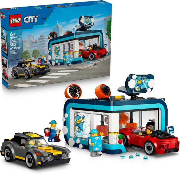 LEGO City | Drive-Through Car Wash (583 pieces) | 60497