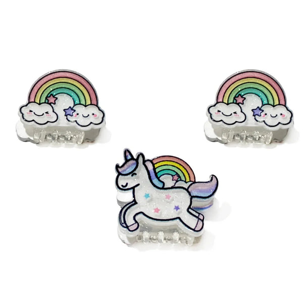 Great Pretenders Unicorn Rainbow Mini Hairclips