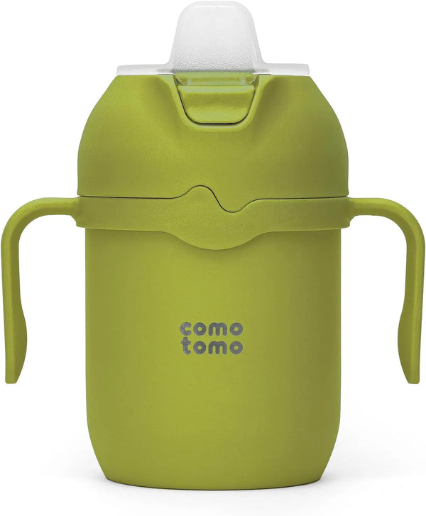 Comotomo | Toddler Tumbler 8oz Insulated Sippy Cup with Silicone Straw and Spout