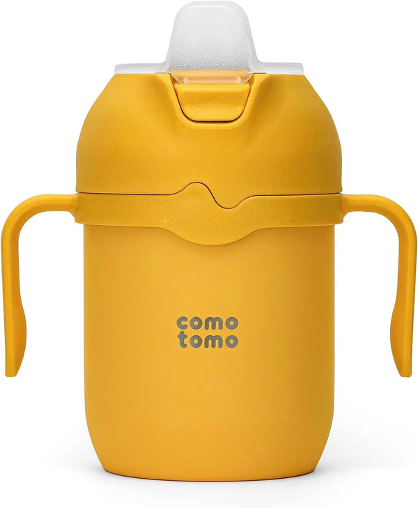 Comotomo | Toddler Tumbler 8oz Insulated Sippy Cup with Silicone Straw and Spout