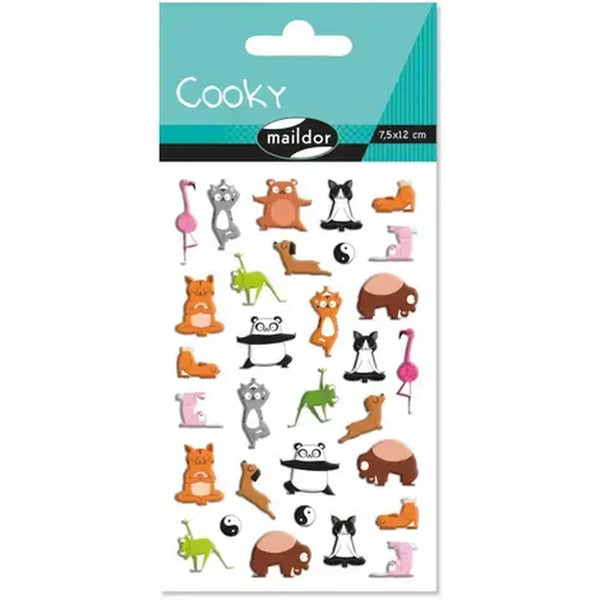 Cooky Stickers | 25 Animal Yoga Stickers
