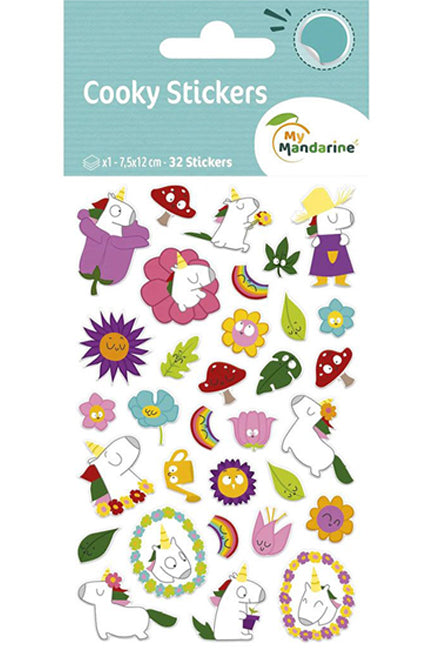 Cooky Stickers | 32 Unicorn Nature Stickers