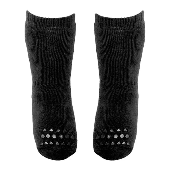 GoBabyGo |Non-Slip Cotton Socks | Black