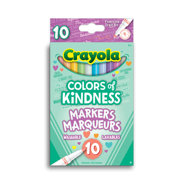 Crayola | Colours of Kindness Fine Line Markers 10pk