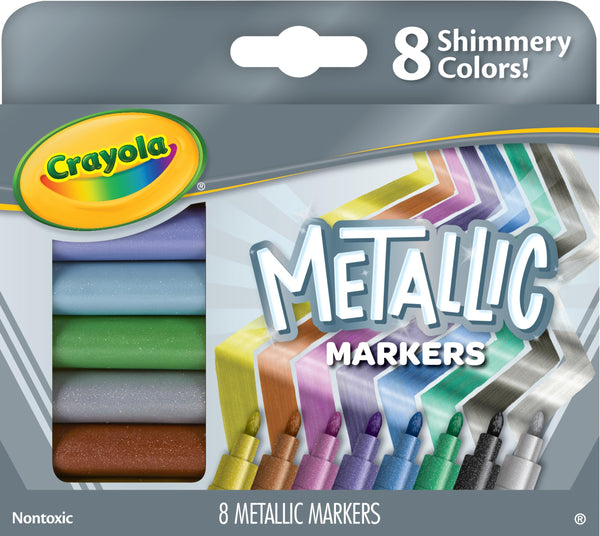 Crayola | Metallic Markers | 8 Ct