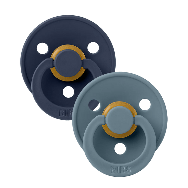 BIBS  2-Pack Latex Pacifiers | Colour Collection | Size 2 (6-18 months)