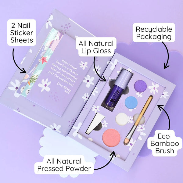 No Nasties Pressed Powder Purple Makeup Palette Kit
