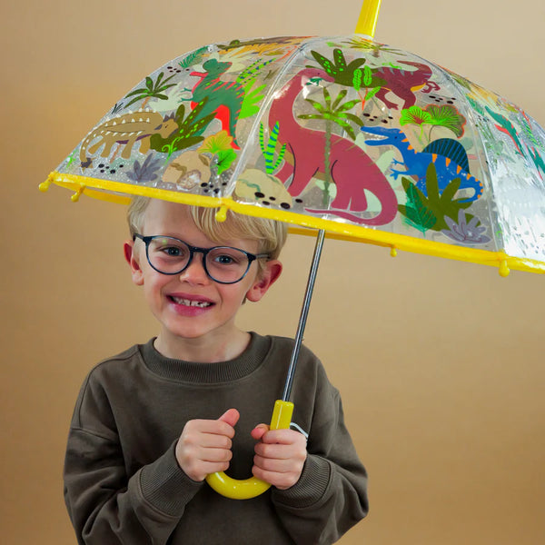 Floss and Rock Colour-Changing Umbrellas (Age 3+) | Dinosaur Transparent