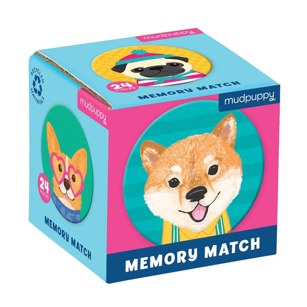 Mudpuppy Mini Memory Match Game | Dog Portraits