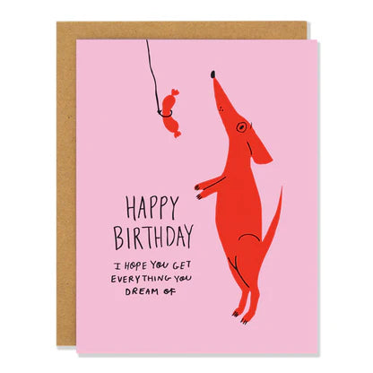 Badger and Burke Greeting Card | Dog Dreams