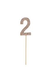 Great Pretenders Rhinestone Cake Topper Numbers