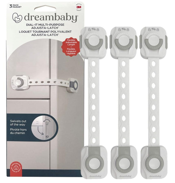 Dreambaby | Dial-It Adapta Strap Latch 3pk