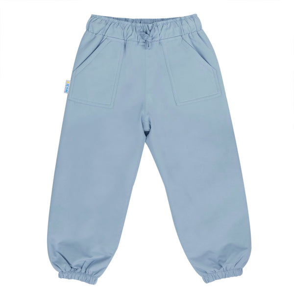 Jan & Jul Puddle-Dry (Single-Layer) Rain Pants | Dusty Blue | Size 8-10 years