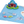 Children's toy with Elmo character on a blue mat with sea-themed graphics