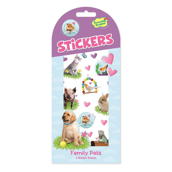 Peaceable Kingdom Family Pets Stickers