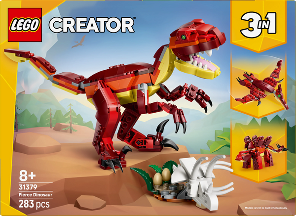 LEGO Creator | 3-in-1 Fierce Dinosaur (283 pcs) | 31379