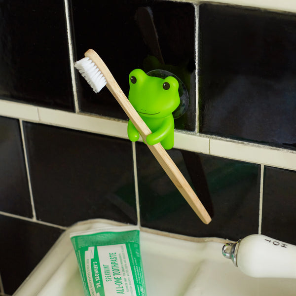 Kikkerland | Frog Toothbrush Holder