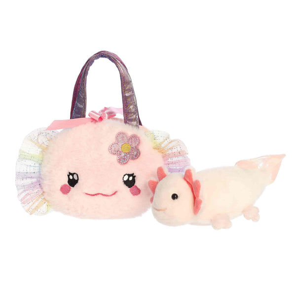 Aurora Fuzzy Face Fancy Pals | Rainbow Axolotl