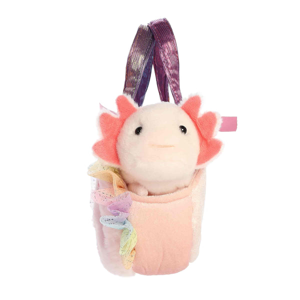 Aurora Fuzzy Face Fancy Pals | Rainbow Axolotl