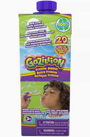 Gazillion 1 Litre Boxed Bubbles