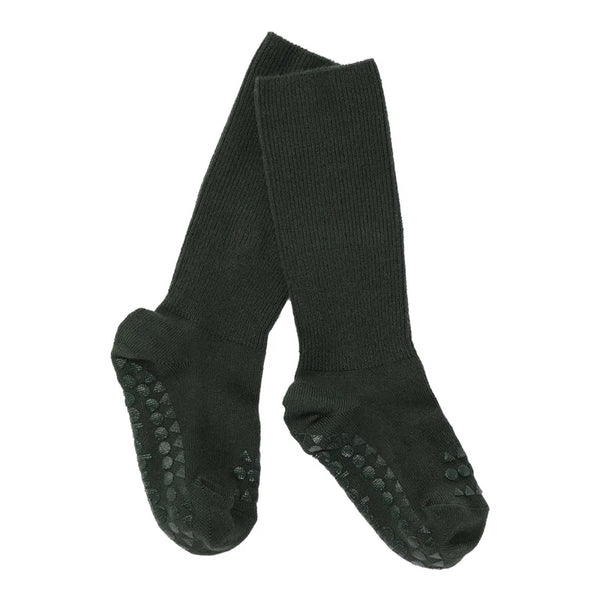 GoBabyGo | Non Slip Bamboo Socks | Forest Green