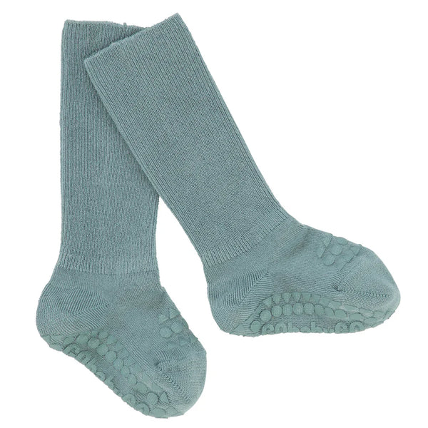 GoBabyGo | Non Slip Bamboo Socks | Dusty Blue