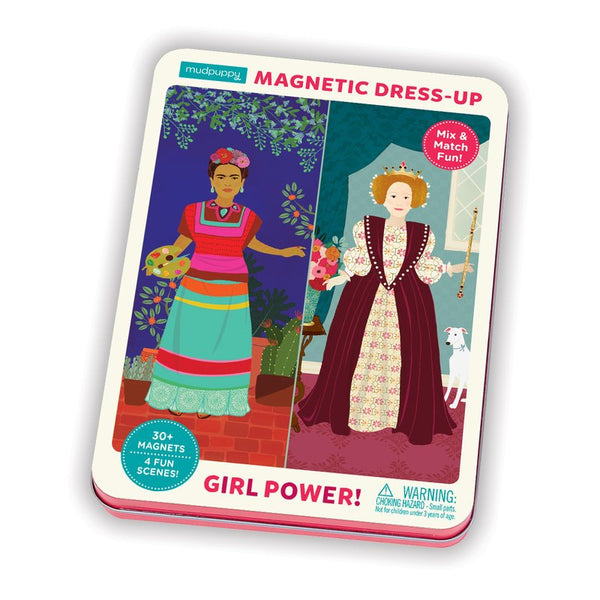 Mudpuppy Magnetic Tin Play Sets | Girl Power