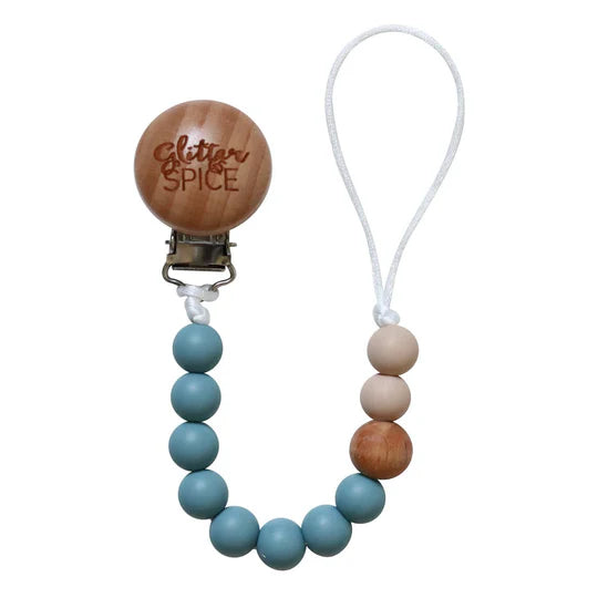 Glitter & Spice| Silicone Pacifier Clip
