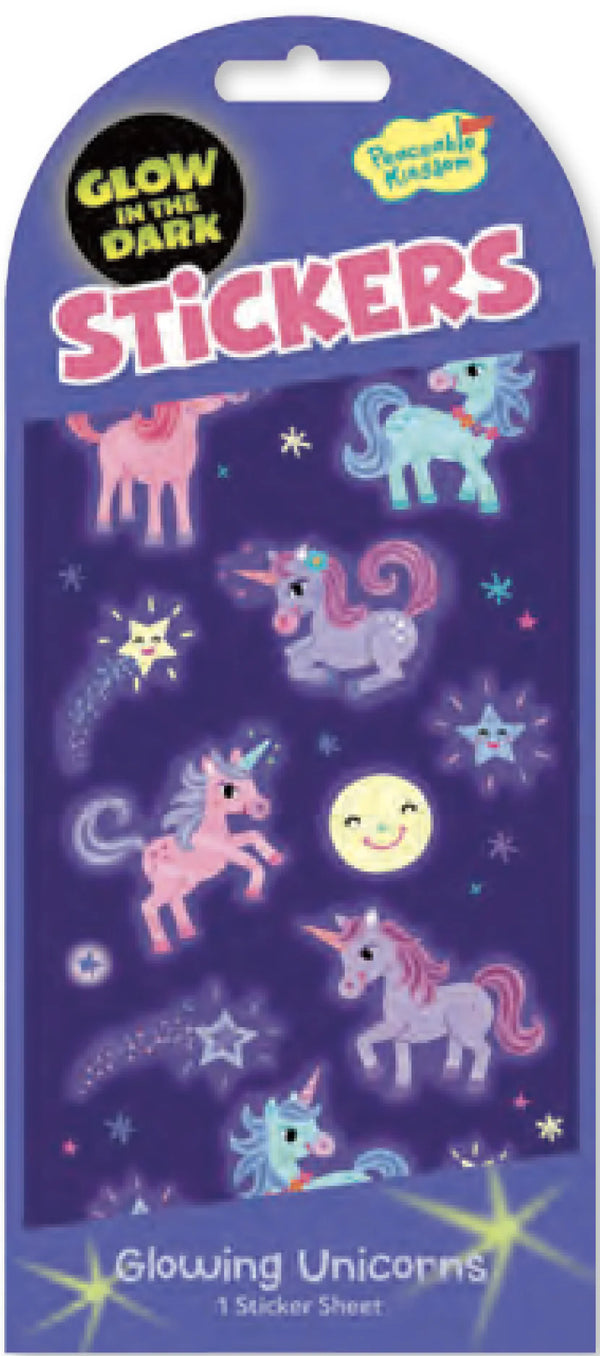 Peaceable Kingdom Glowing Unicorns Stickers