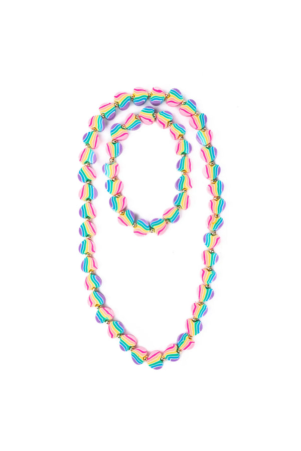 Great Pretenders | Heart of Many Colours Necklace and Bracelet Set