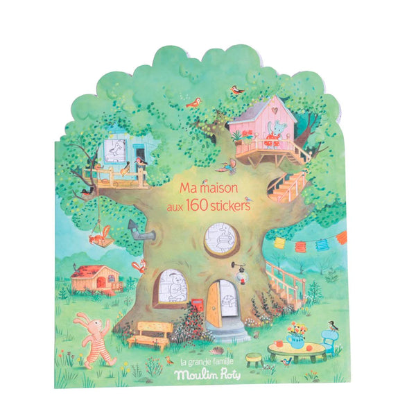 Moulin Roty | Grande Famille Colouring Book with 160 Stickers
