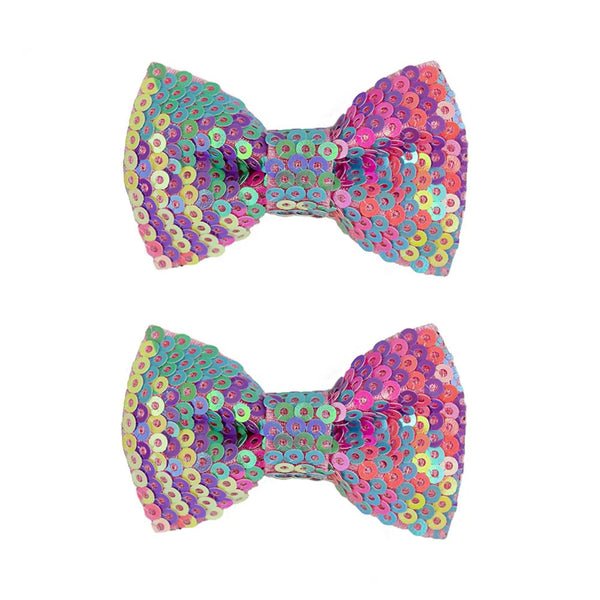 Great Pretenders Rainbow Sequins Bows 2pc