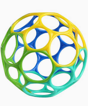 Bright Starts | Oball Classic | Easy-Grasp Toy 4"