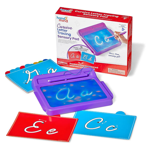 Hand 2 Mind CURSIVE LETTER TRACING SENSORY PAD