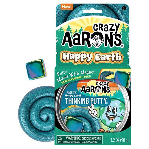 Crazy Aaron's Magnetic Storms Thinking Putty 4" | Happy Earth