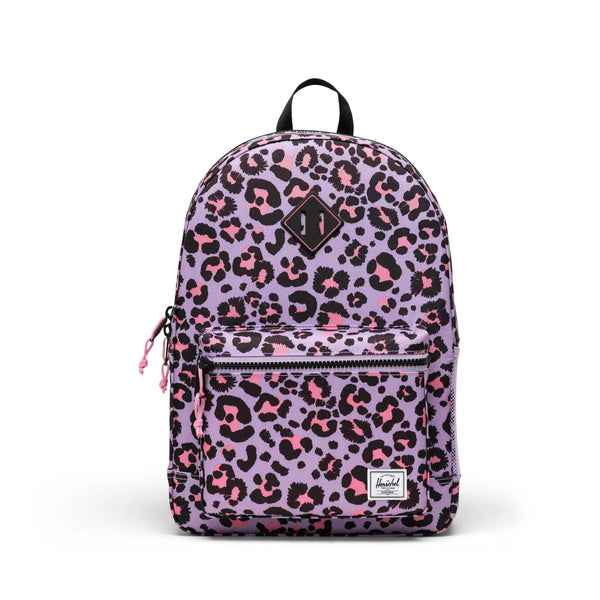 Herschel | Heritage Kids Backpack (15L) | Scribble Leopard Sachet Pink
