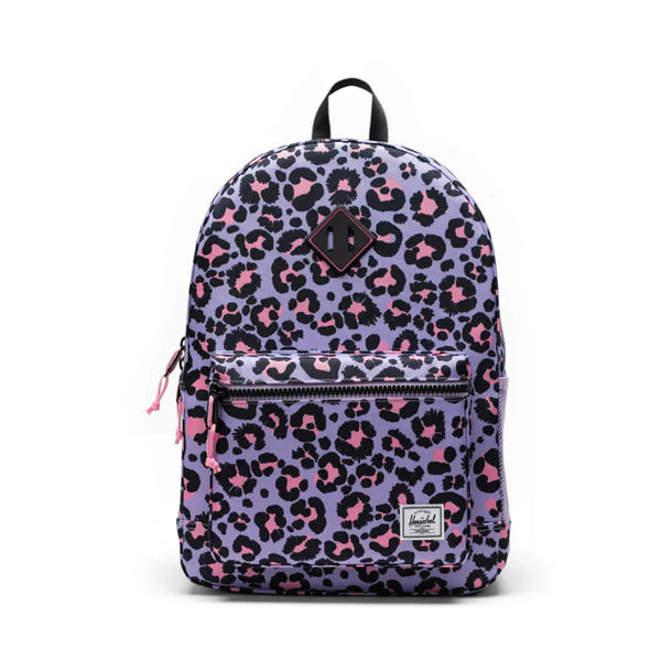 Herschel Heritage Youth Backpack | Scribble Leopard Sachet Pink