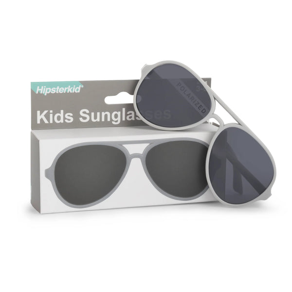 Hipsterkid Classic Aviator Sunglasses | Concrete Grey