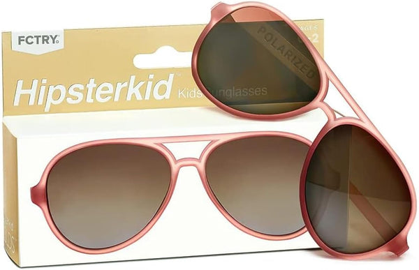 Hipsterkid Classic Aviator Sunglasses | Rose