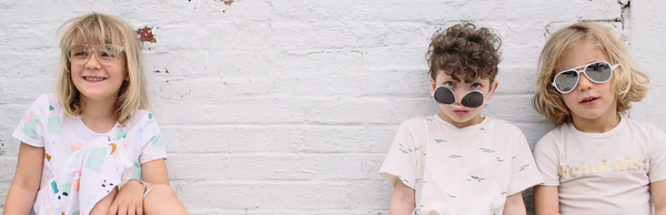kids wearing cool hipster kid sunglasses