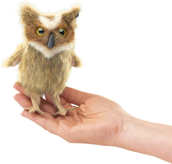Folkmanis Finger Puppet | Mini Great Horned Owl