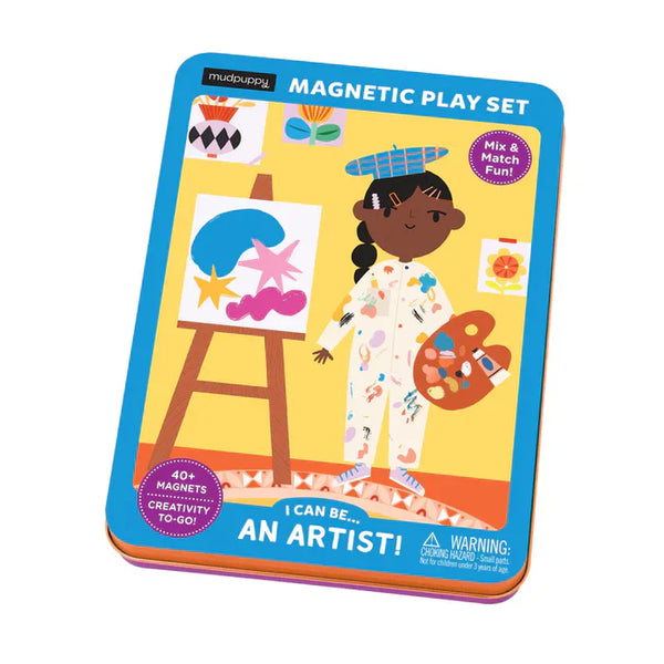Mudpuppy Magnetic Tin Play Sets | I Can Be...An Artist!