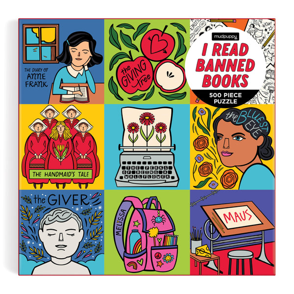 Mudpuppy I Read Banned Books 500 Piece Puzzle