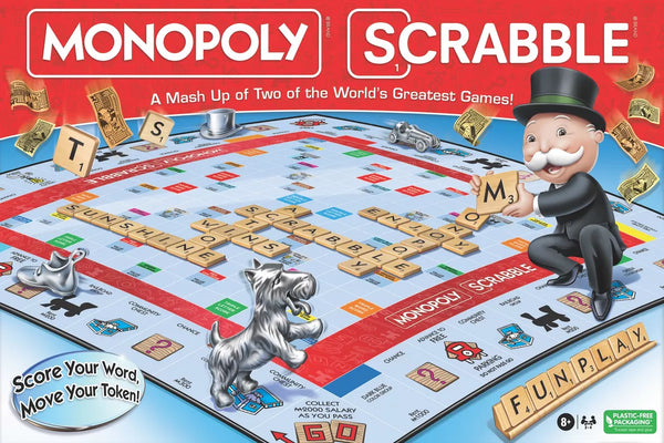 Monopoly - Scrabble Board Game