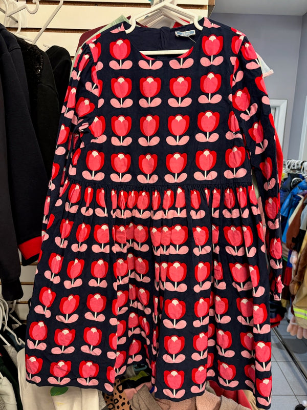 Jacadi Tulip Print Corduroy Dress — 8–10 years