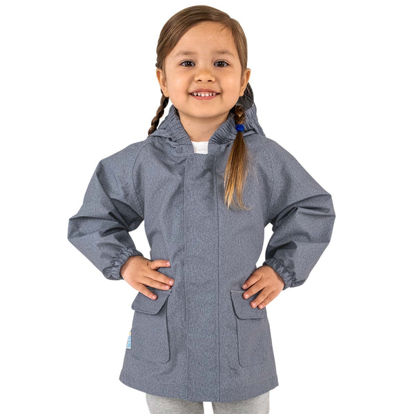 Jan & Jul Puddle-Dry Rain Jackets (Single Layer) | Heather Grey