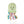 Crocheted jellyfish toy with a smiling face on a white background