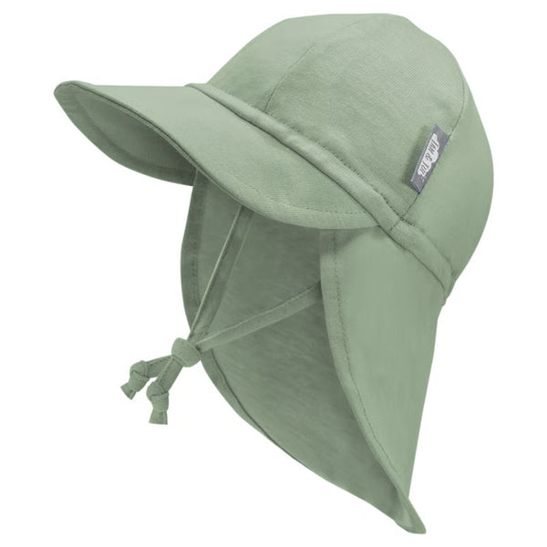 Jan and Jul | Sun Soft Cotton Baby Cap | Juniper Green
