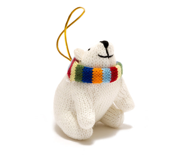 Best Years Knitted Christmas Ornament | Polar Bear