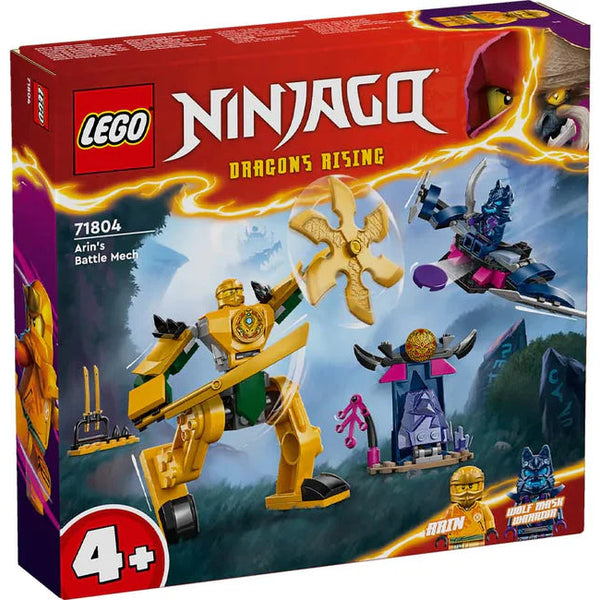 LEGO Ninjago Dragons Rising set packaging with characters and dragon on a white background